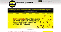 Desktop Screenshot of mannvspest.com